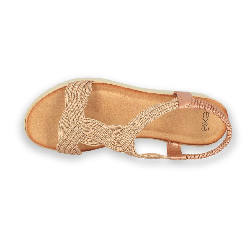 SANDALIA ORO ROSA