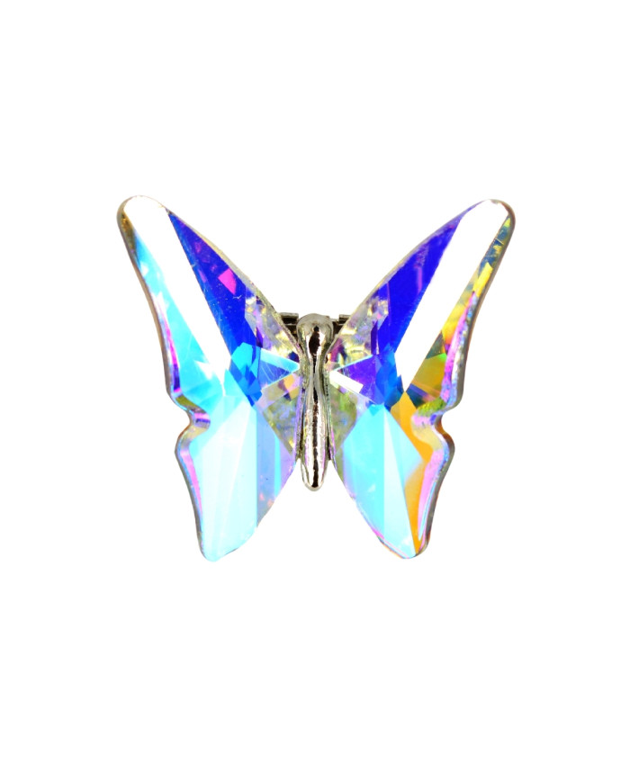 1064 MARIPOSA CRISTAL PLATA