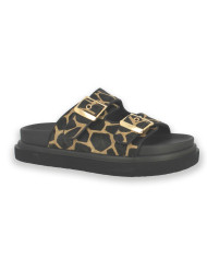 SANDALIA PLANA ZEBRA BEIGE 