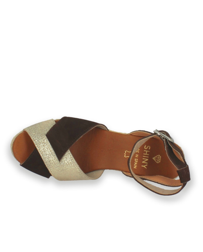 SERRAJE MARRON/SERRAJE LAMINADO PLATINO