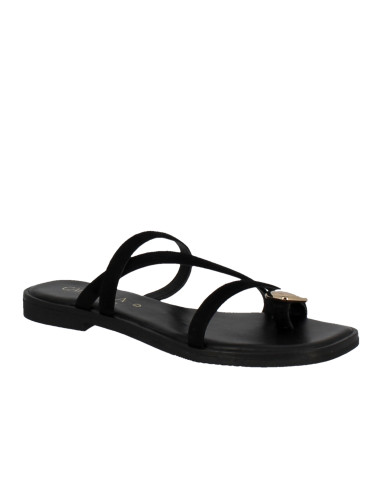 SANDALIA SRA PIEL NEGRO