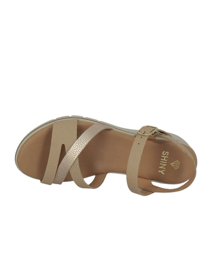 SANDALIA BEIG PLATINO