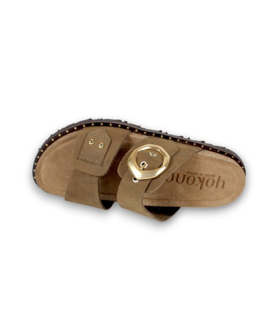 Sandalia plana NOBUCK 261 
MOCHA