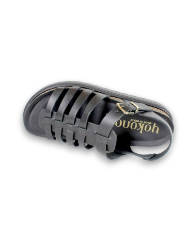 Sandalia plana NAPA 261 
NEGRO