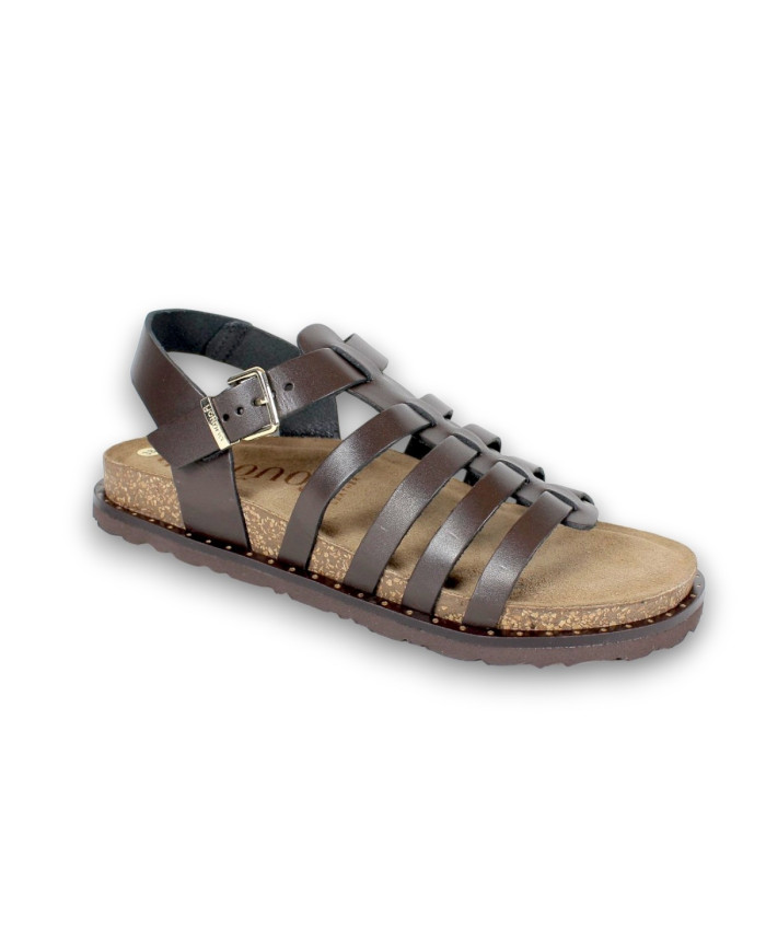 Sandalia plana NAPA 261 
CHOCOLATE