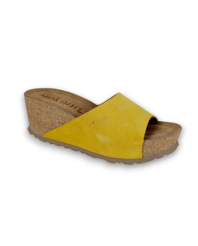 Sandalia cuña SERRAJE 261 
MOSTAZA