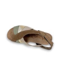 Sandalia cuña NOBUCK/PERLA 261
MULTI OLIVINA