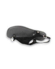 SAND. PLANA PIEL SUEDE ADORNO NEGRO