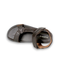 SANDALIA CABALLERO PIEL MARRON