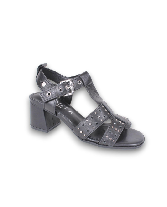 SANDALIA SRA PIEL NEGRO