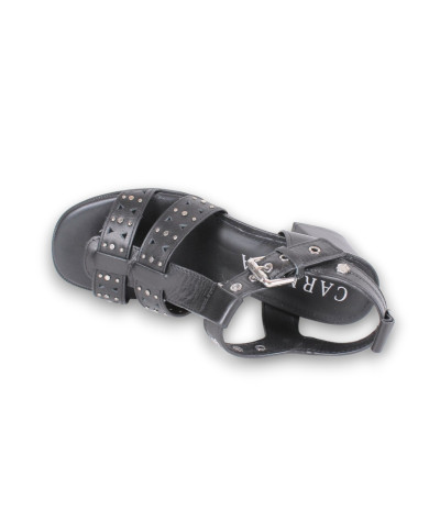 SANDALIA SRA PIEL NEGRO