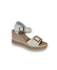 HIELO SUELA 4103 NACAR/TAUPE + TAMPOGRAFIA