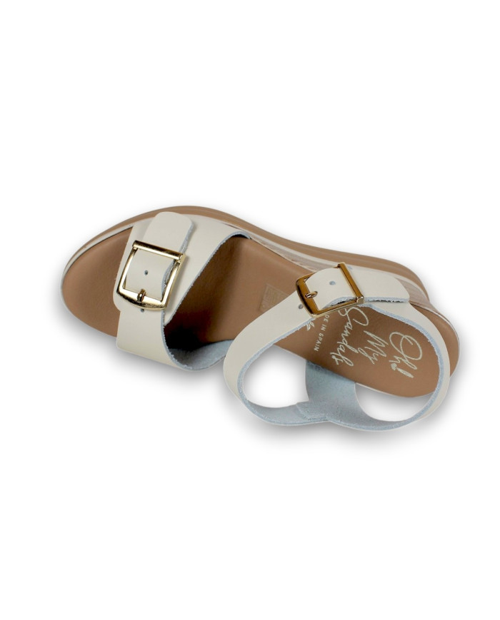 HIELO SUELA 4103 NACAR/TAUPE + TAMPOGRAFIA