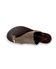SUEDE BEIGE SOLE MARRON