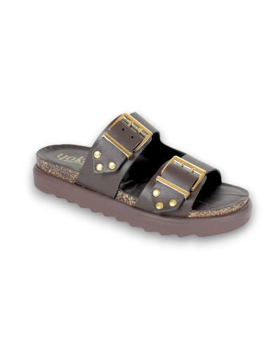 Sandalia plana ALASKA 261 
MARRON