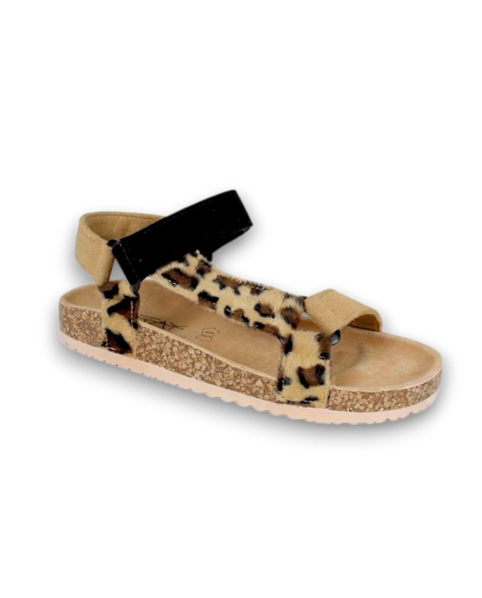 SANDALIA BIO LEOPARDO